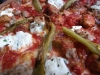 Meatball and sausage pizza