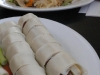 Gummy, pasty spring roll