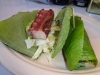 Octopus in wasabi leaf