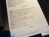 L'Atelier menu