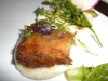 Pork fat on steamed bun