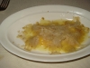 Sheep's milk ricotta ravioli with white truffles