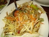 Laotian-style green papaya salad