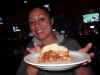 Bianca and her pork sammie