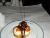 Profiteroles action shot II