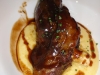 Lamb shank with polenta
