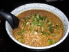 Spicy peanuts with wide noodle