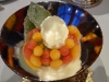 Summer fruits with sorbet