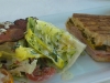Cuban sandwich with lettuce wedge