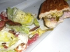 Cuban sandwich with lettuce wedge