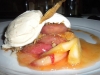 Peach shortcake