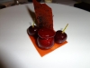 Foie gras with beet borscht gelee