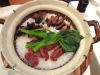 Chinese sausage and pork hot pot