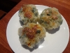 Shrimp and spinach dumplings