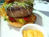 Moroccan lamb burger