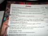 Grotto menu