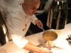 Pouring the soup