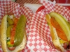 Chicago dog and Polish sausage