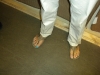 Ruhlman's feet were all the topic amongst the crew