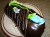 Giant eclair extreme close-up!