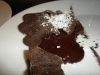 Runny, molten chocolate