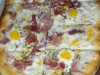 Ham and egg flatbread