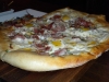 Ham, egg cheese flatbread