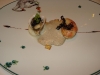 Oysters with spotted prawns