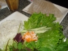 Rice paper and lettuce wrappings