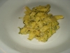 Penne with zucchini cream