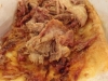 Mangled pork close-up