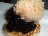 Foie gras with huckleberries PB&J