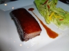 NE3 pork belly with spicy mangavocado salad