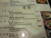 Mother's menu