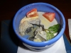 Black sesame seed blancmange