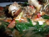 Roulade of pork close-up