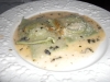 Ravioli in cream sauce