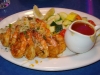 Giant shrimp, tasteless sauce