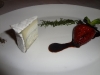 Humboldt fog with roasted strawberries