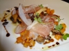 Grilled 'shroom salad withshaved speck