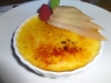 Duck egg creme brulee