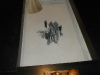 Charcoal at table