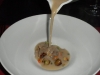 Chestnut soup action shot!