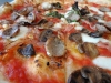 Mushroom and sausage extreme close-up!