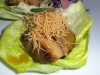 Cod foie gras lettuce cups
