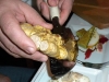 White truffles on ice cream