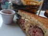 Patty melt extreme close-up!