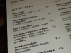 Locavore menu
