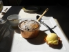 Chocolate chip cookie souffle