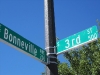 One block from the Courthouse